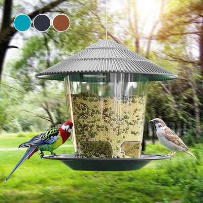 Bird Feeder Automatic – Outdoor Hanging Nut & Seed Dispenser with Multiple Holes