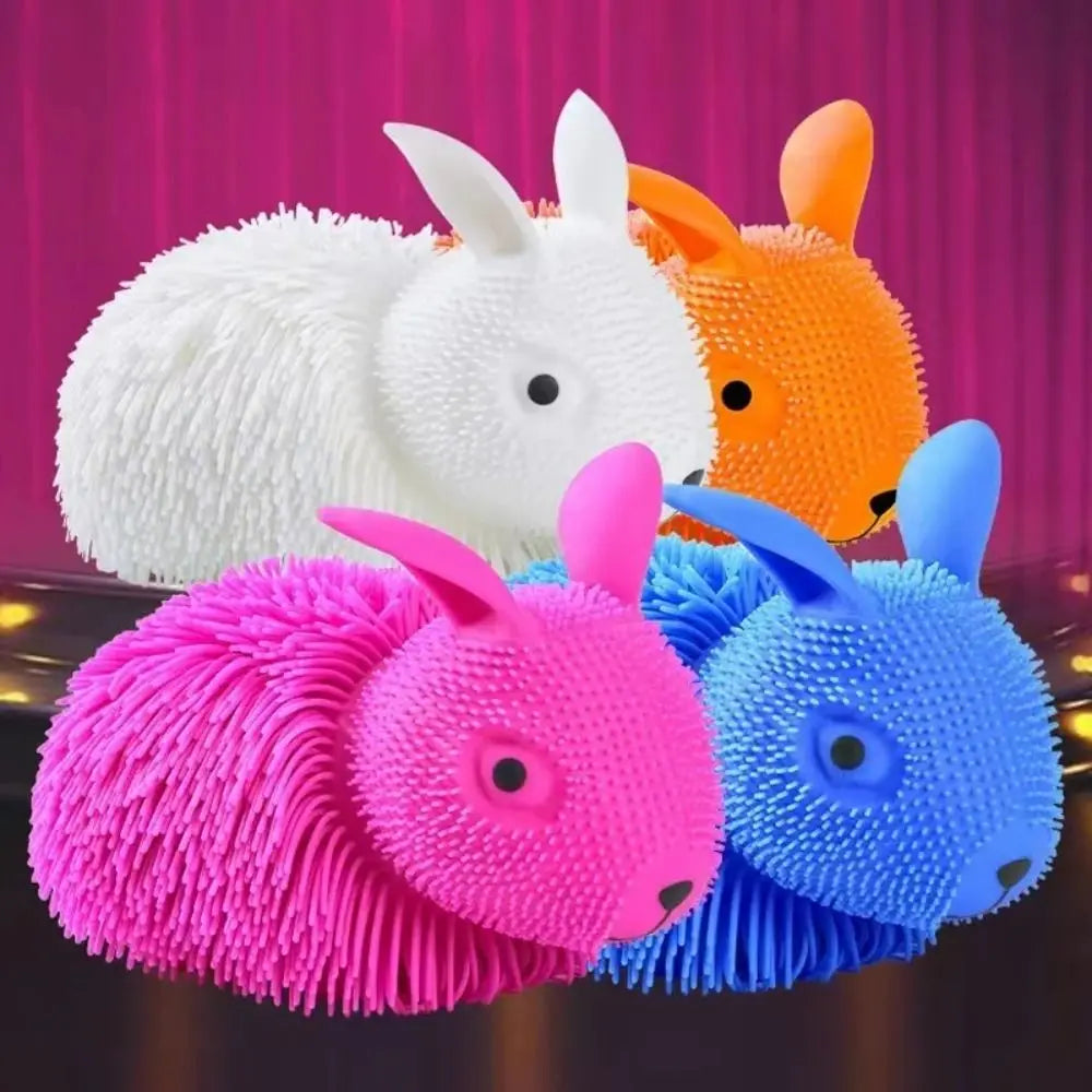 New Anxiety Aid Sensory Toy – Cute Rabbit PVC Stress Relief for Kids & Dogs