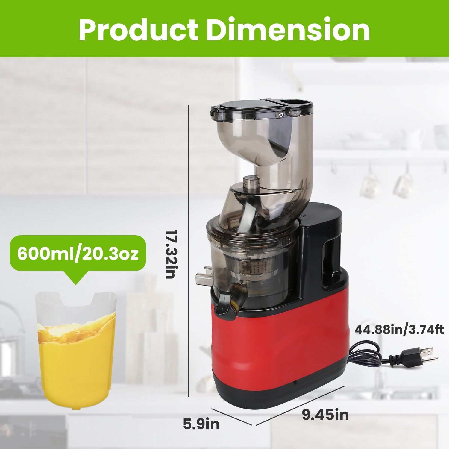 300W Cold Press Juicer – Up to 95% Yield, Easy Clean-SROYAS 