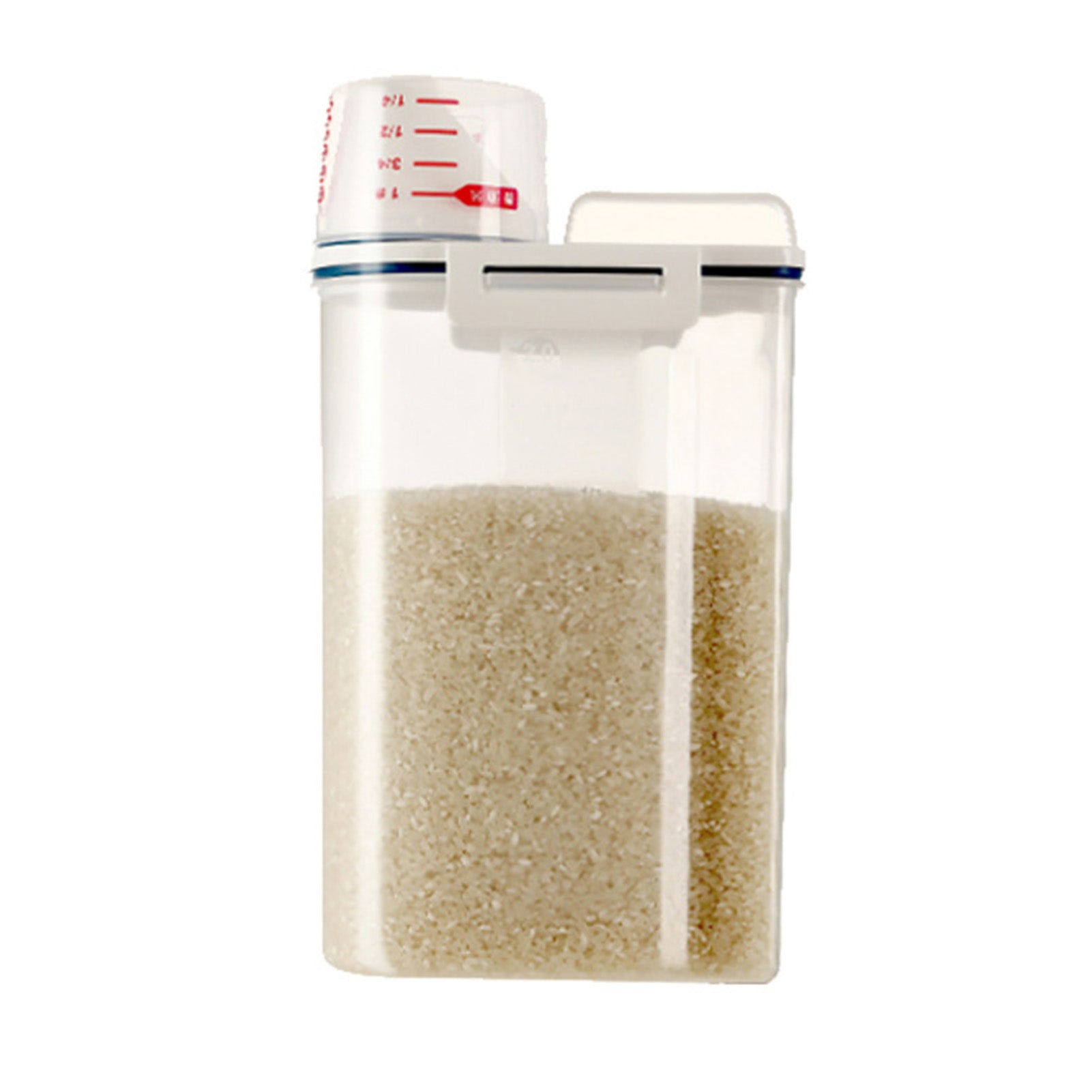 Airtight Rice Storage Container With Clear Scale view 4 for pantry food storage and kitchen organization