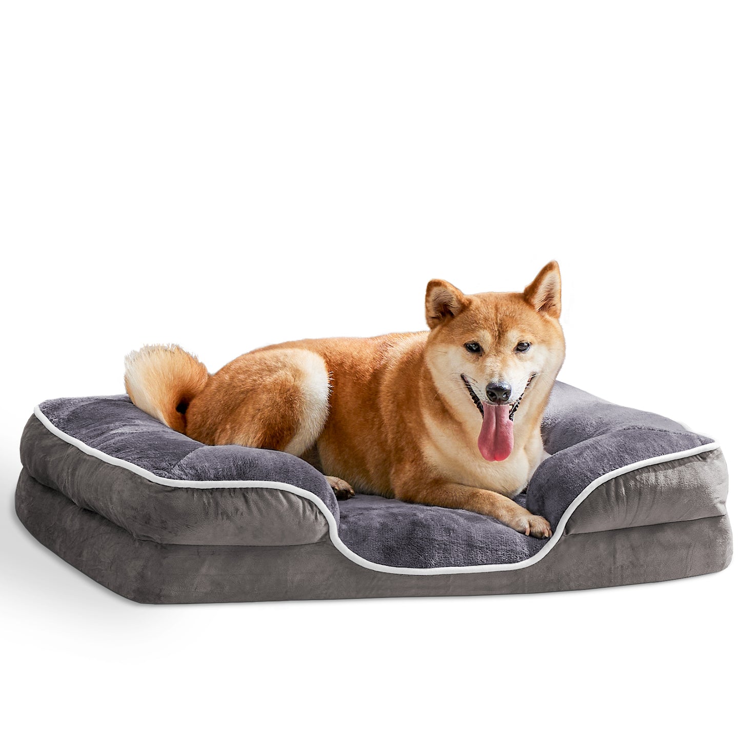 Memory Foam Pet Bed for Small Dogs & Cats | Washable Cover