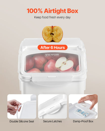 Airtight Food Storage Container Set – 15L & 20L BPA-Free Rice & Pet Food Bins (4-Pack)-SROYAS 
