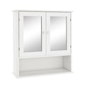 Bathroom Wall Cabinet with Double Mirror Doors view 3 for bathroom organization and vanity storage