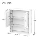 Bathroom Wall Cabinet with Double Mirror Doors view 4 for bathroom organization and vanity storage