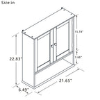 Bathroom Wall Cabinet with Double Mirror Doors view 8 for bathroom organization and vanity storage