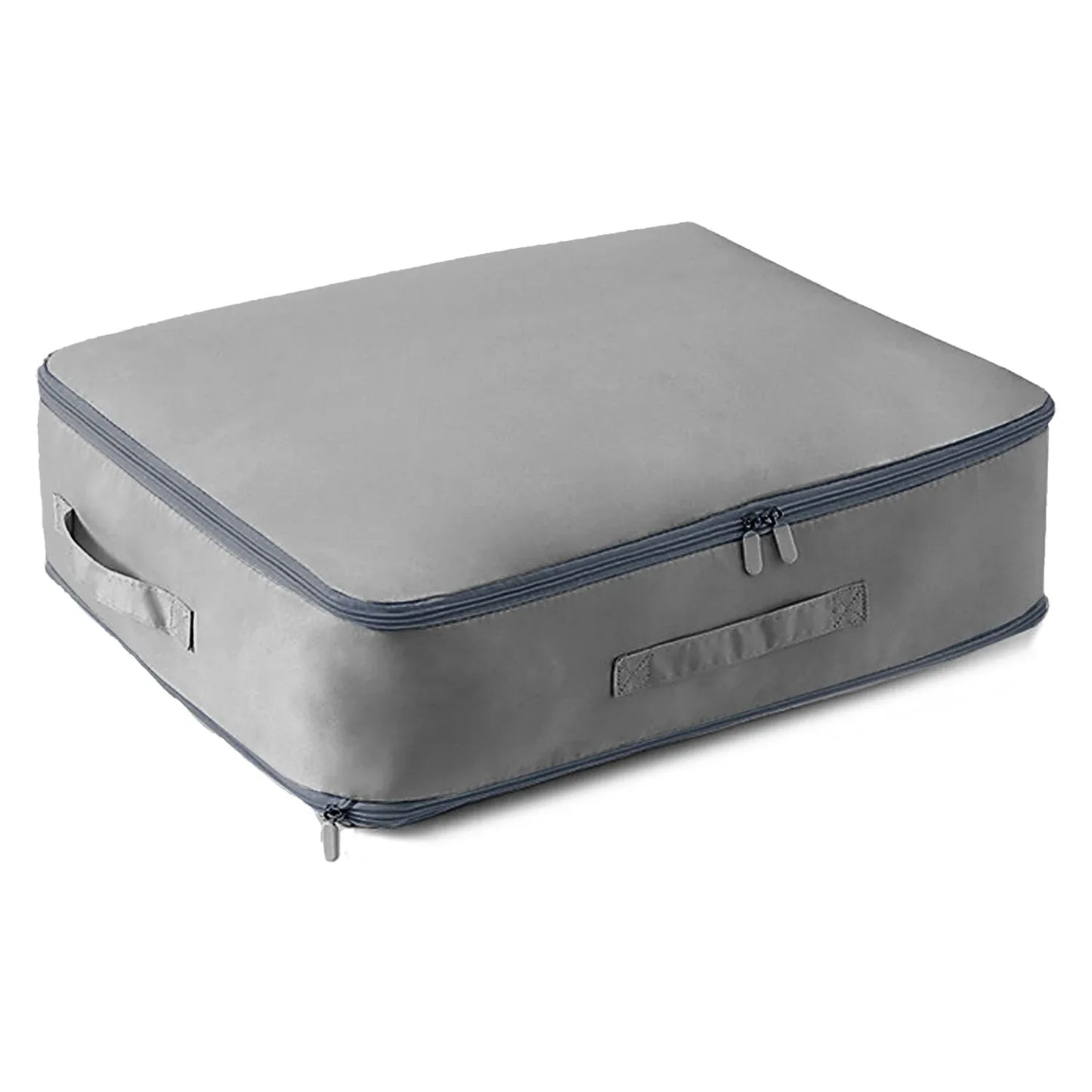 Self-Compression Bedding Storage Bag – No Vacuum Needed-SROYAS -Color:Grey-Size:M