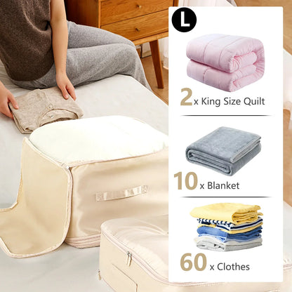 Self-Compression Bedding Storage Bag – No Vacuum Needed-SROYAS 