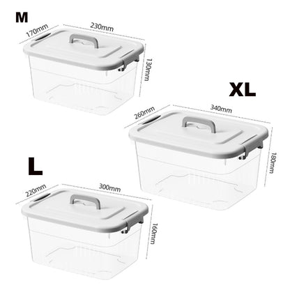 M, L and XL external dimension diagrams