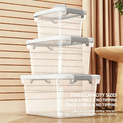 Three-size stacking illustration