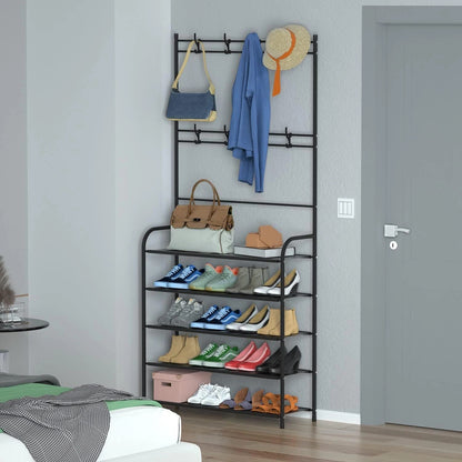 Combined stand positioned in a bedroom