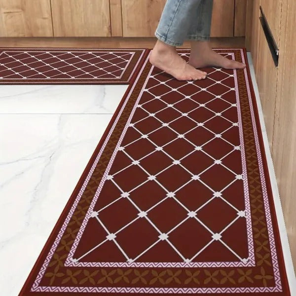 Cushioned Non-Slip Waterproof Kitchen Mat Rug for kitchen organization and cabinet storage