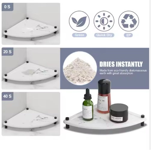 Diatomaceous Earth Sink Tray Fast-Drying Sink Caddy Organizer by SROYAS for bathroom and vanity storage - product image 2