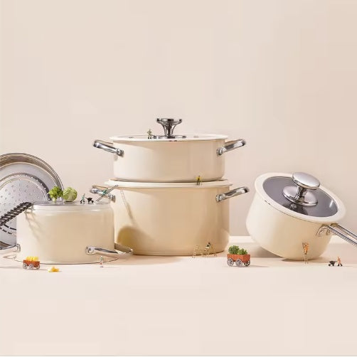 9-Piece Stainless Steel Cookware Set for Modern Kitchens-SROYAS 