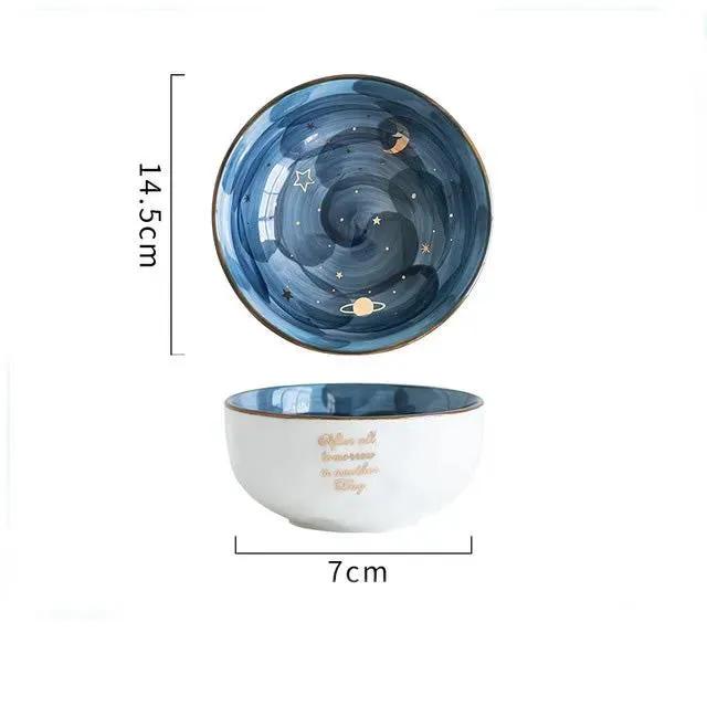 Ceramic Breakfast Salad Bowl - Cute Nordic Style Bowls-Home Essentials & Decor-SROYAS 