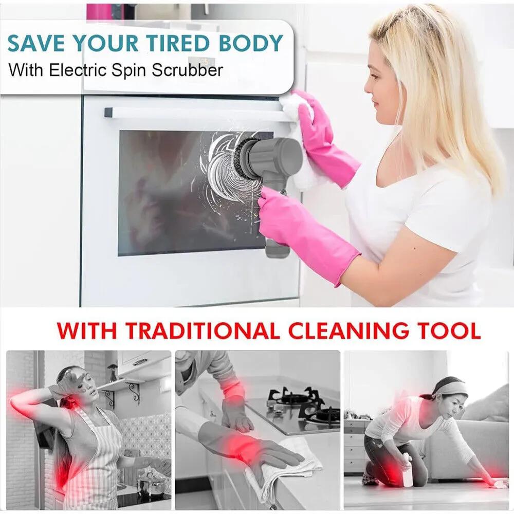 Turbo Cleaning Brush - Cordless Electric Spin Scrubber-SROYAS 