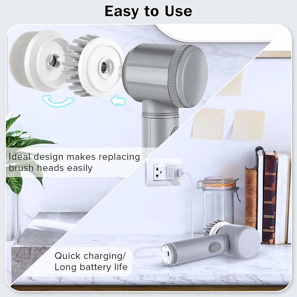 Turbo Cleaning Brush - Cordless Electric Spin Scrubber-SROYAS 