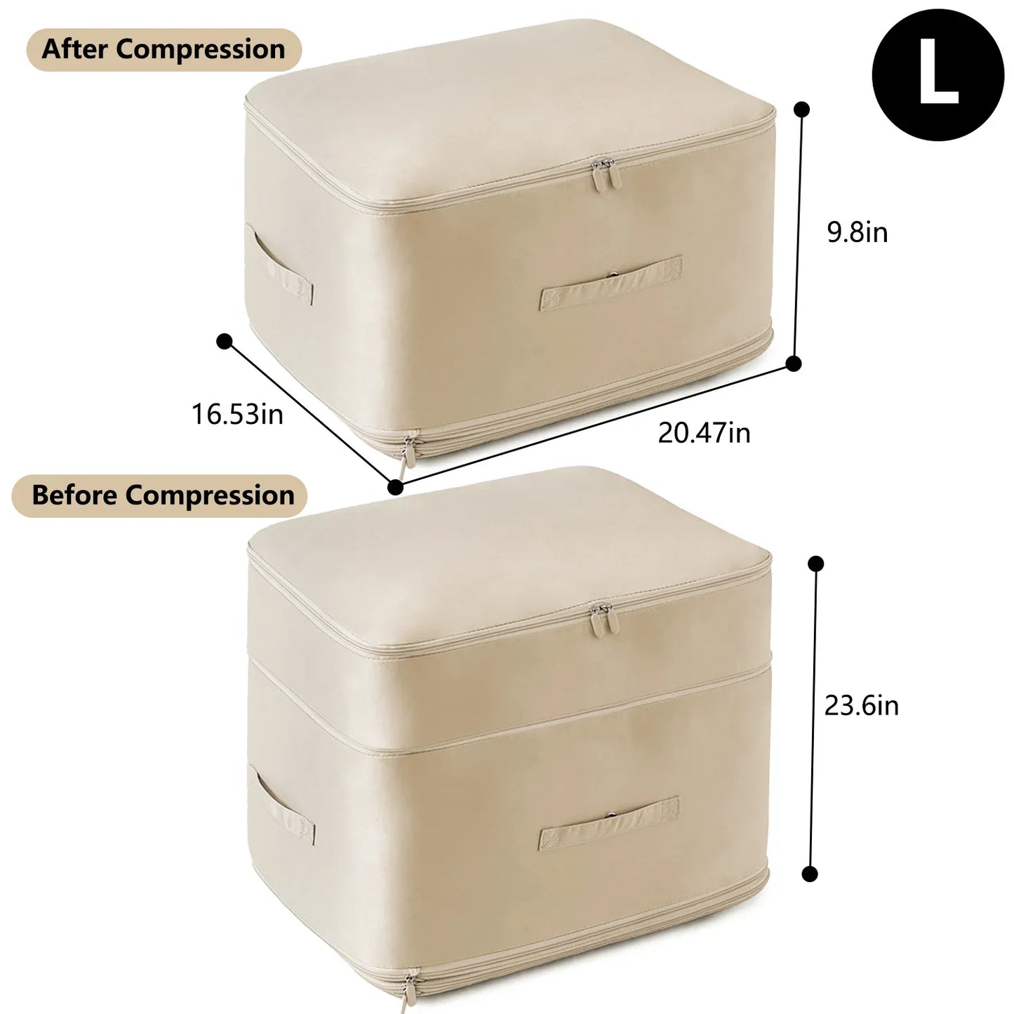 Self-Compression Bedding Storage Bag – No Vacuum Needed-SROYAS 