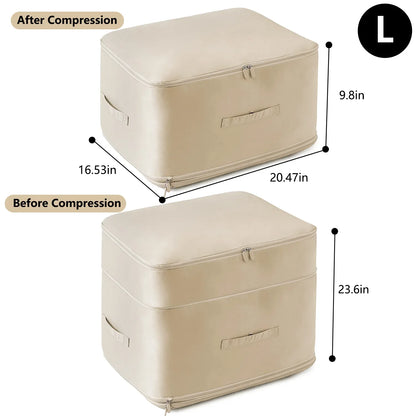 Self-Compression Bedding Storage Bag – No Vacuum Needed-SROYAS 