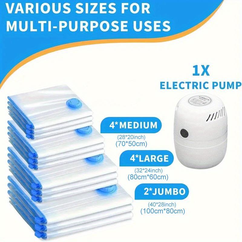 Eco-Friendly Space-Saving Vacuum Compression Bags view 2 for closet and bedroom storage