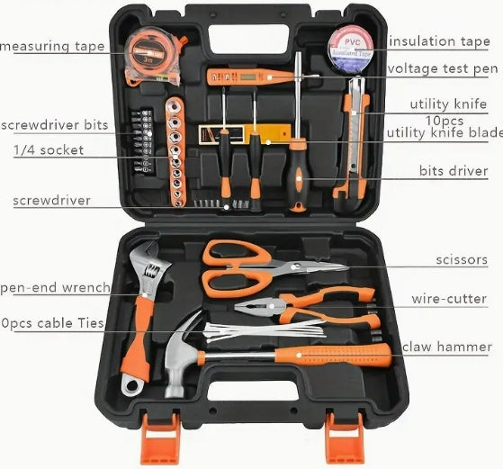 59-Piece Tool Set – Model STT-059 | Portable DIY Kit