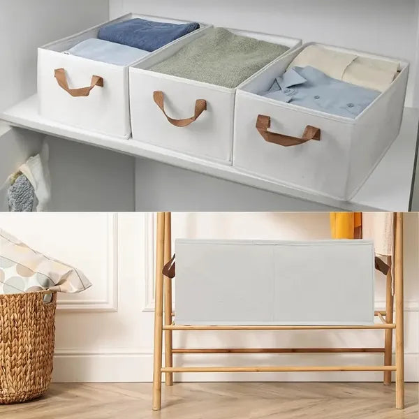 Foldable Clothes Storage Box - Wardrobe Organizer with Window view 4 for pantry food storage and kitchen organization