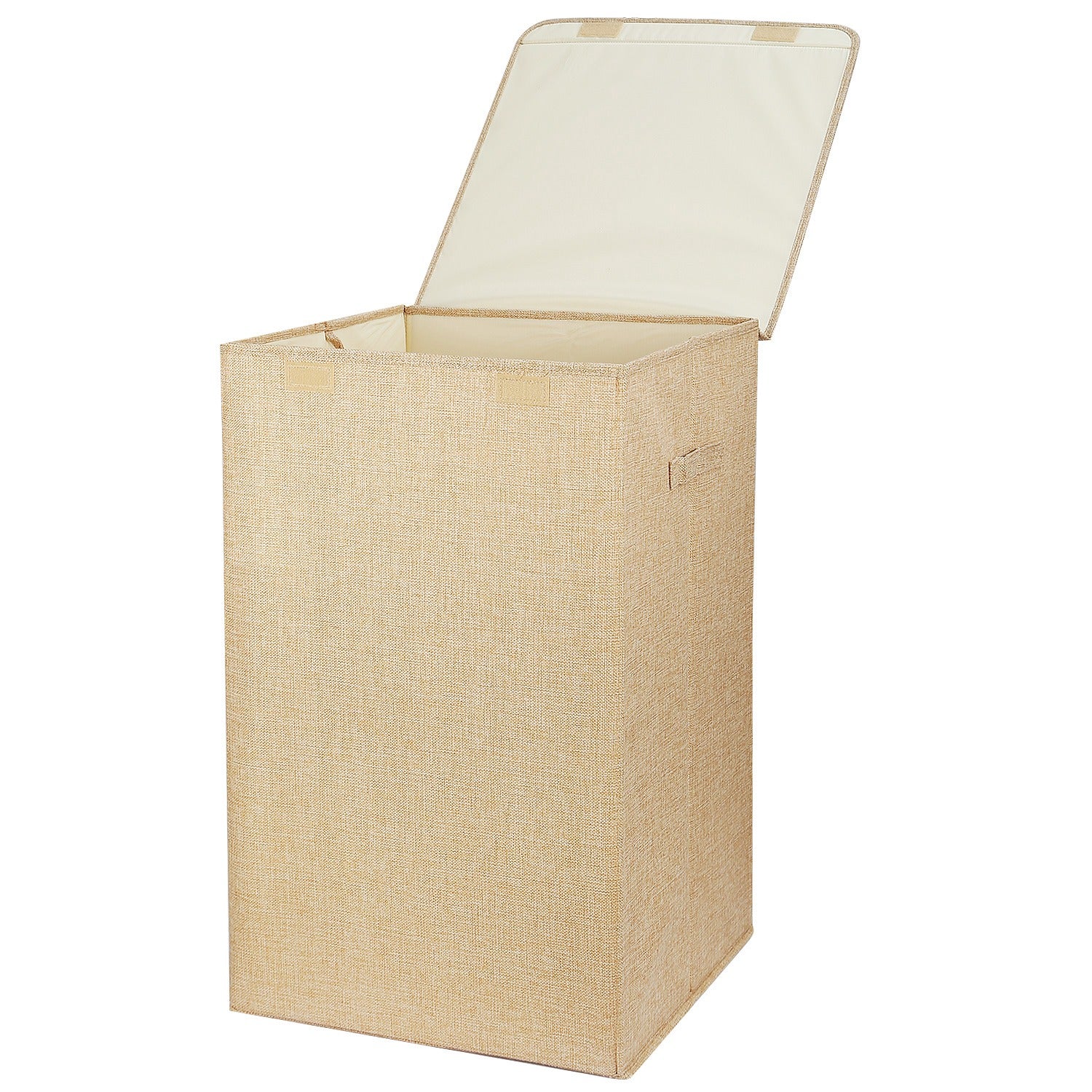 Foldable Laundry Hamper with Lid and Handles for laundry room organization and clothes storage