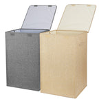 Foldable Laundry Hamper with Lid and Handles view 3 for laundry room organization and clothes storage