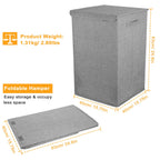 Foldable Laundry Hamper with Lid and Handles view 8 for laundry room organization and clothes storage
