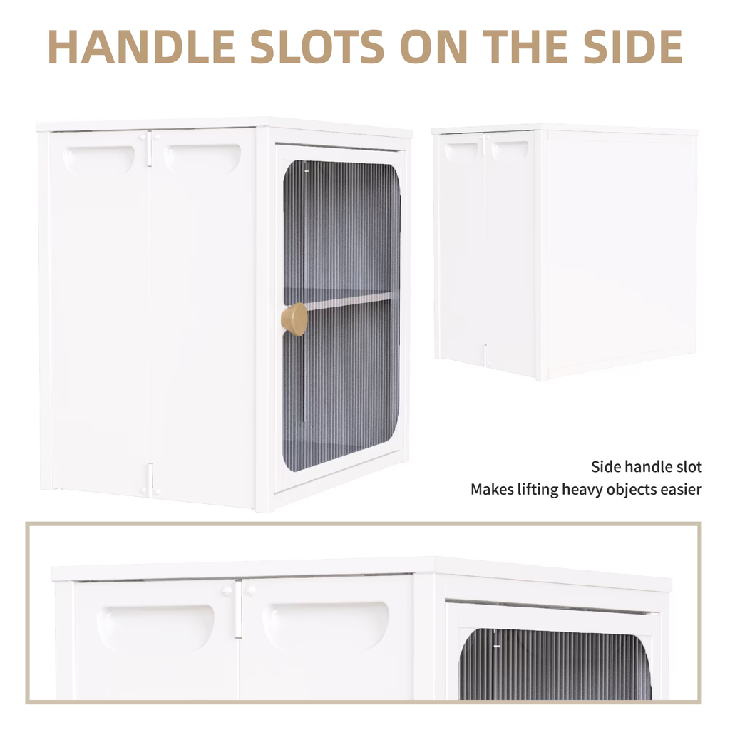 Foldable Steel-Wood Storage Cabinet with Door view 10 for closet and bedroom storage