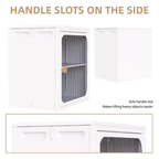 Foldable Steel-Wood Storage Cabinet with Door view 10 for closet and bedroom storage