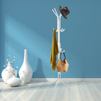Freestanding Coat and Hat Rack with 8 Hooks view 4 for entryway organization and shoe storage