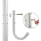 Freestanding Coat and Hat Rack with 8 Hooks view 8 for entryway organization and shoe storage