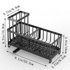 Kitchen Sink Caddy and Sponge Holder with Swivel Drain Spout view 10 for bathroom organization and vanity storage
