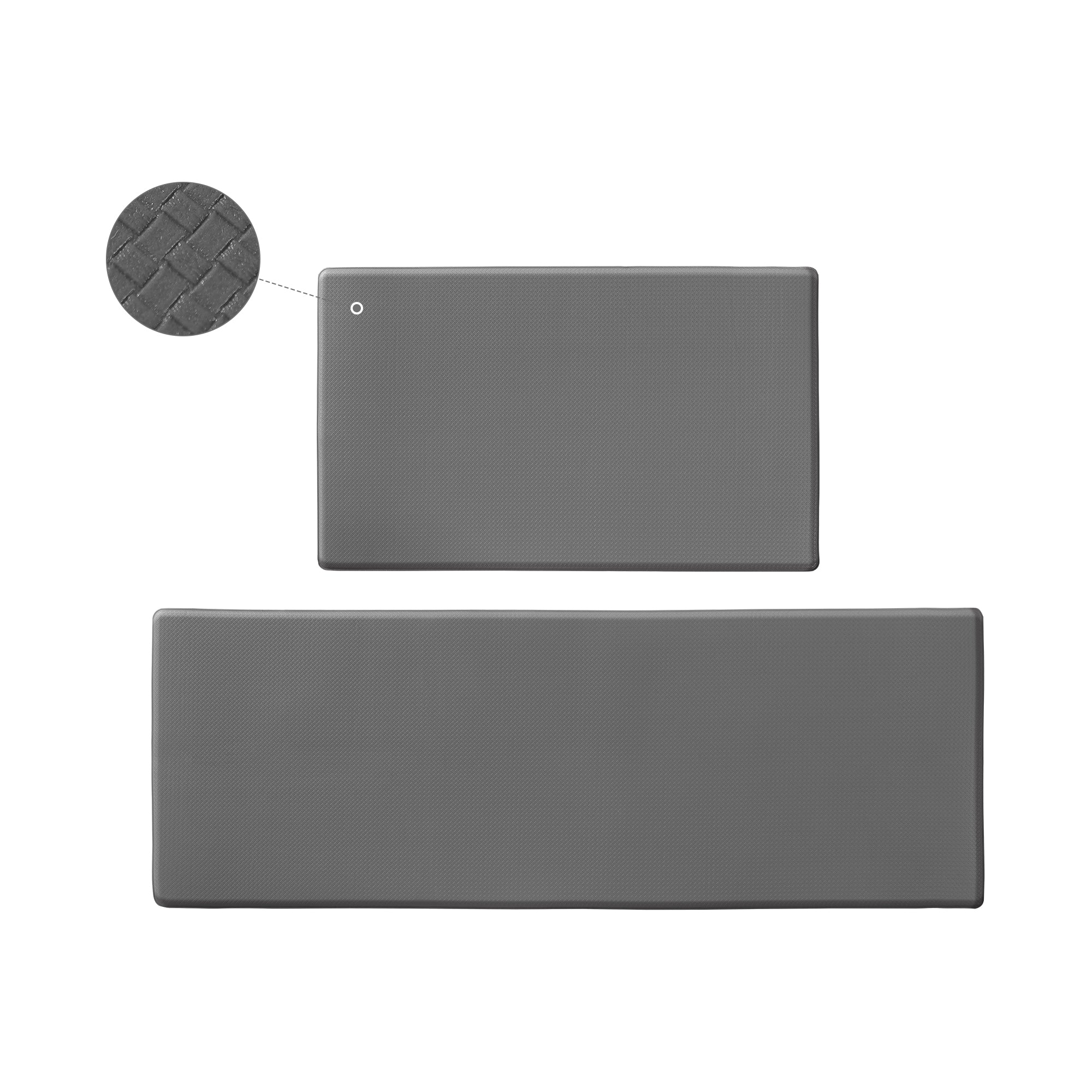 Non-Slip Waterproof Kitchen Floor Mat 2-Piece Set view 3 for kitchen organization and cabinet storage