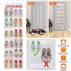 Over-Door 24-Pocket Hanging Shoe Organizer for entryway organization and shoe storage