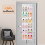Over-Door 24-Pocket Hanging Shoe Organizer view 4 for entryway organization and shoe storage