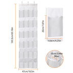 Over-Door 24-Pocket Hanging Shoe Organizer view 10 for entryway organization and shoe storage
