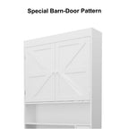 Over-Toilet Farmhouse Storage Cabinet with Doors view 7 for bathroom organization and vanity storage