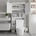 Over-Toilet Farmhouse Storage Cabinet with Doors view 8 for bathroom organization and vanity storage