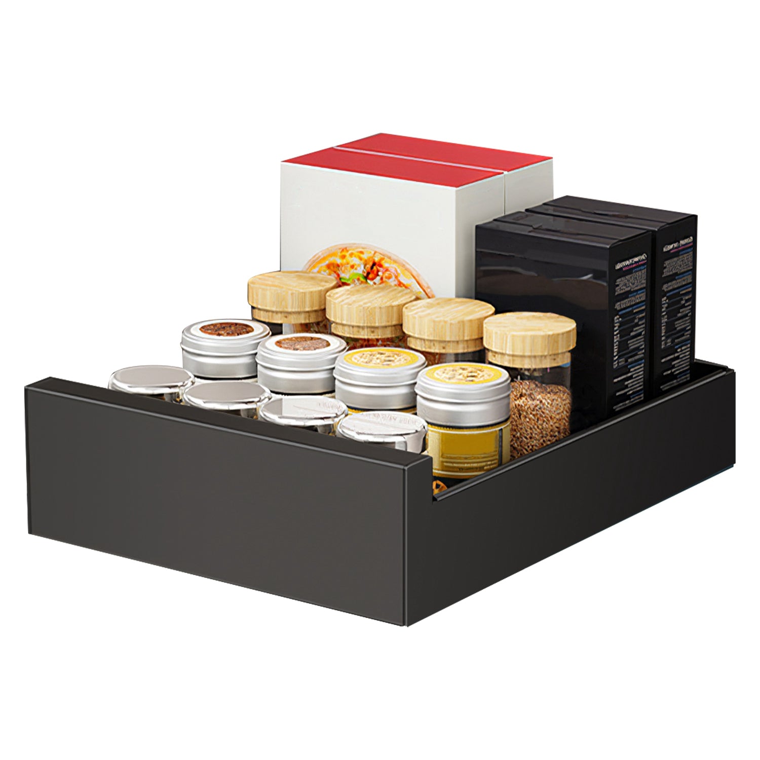 Pull Out Cabinet Organizer Slide Out Drawer view 5 for closet and bedroom storage
