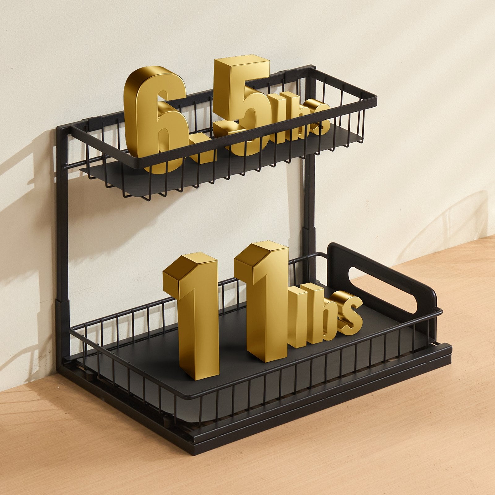Pull-Out Cabinet Under Sink Organizer view 6 for bathroom organization and vanity storage