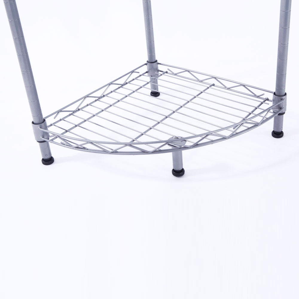 Lower curved shelf and support feet detail