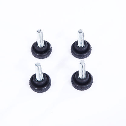 Threaded adjustable feet shown separately