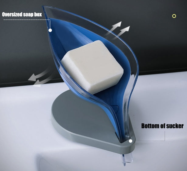 Sink Soap Holder with Suction Cup view 2 for bathroom organization and vanity storage