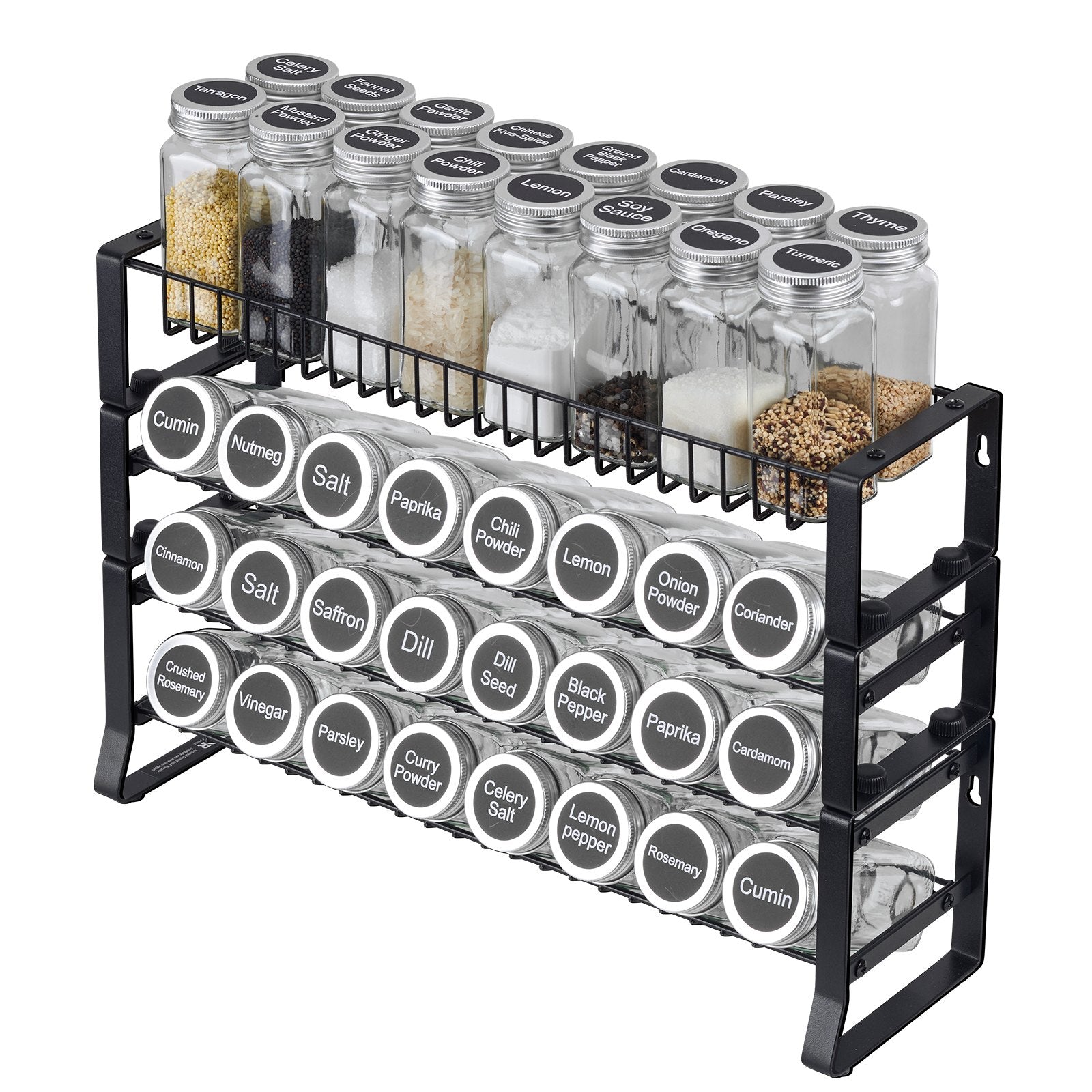 Spice Rack Organizer for Cabinet Countertop view 6 for kitchen organization and cabinet storage