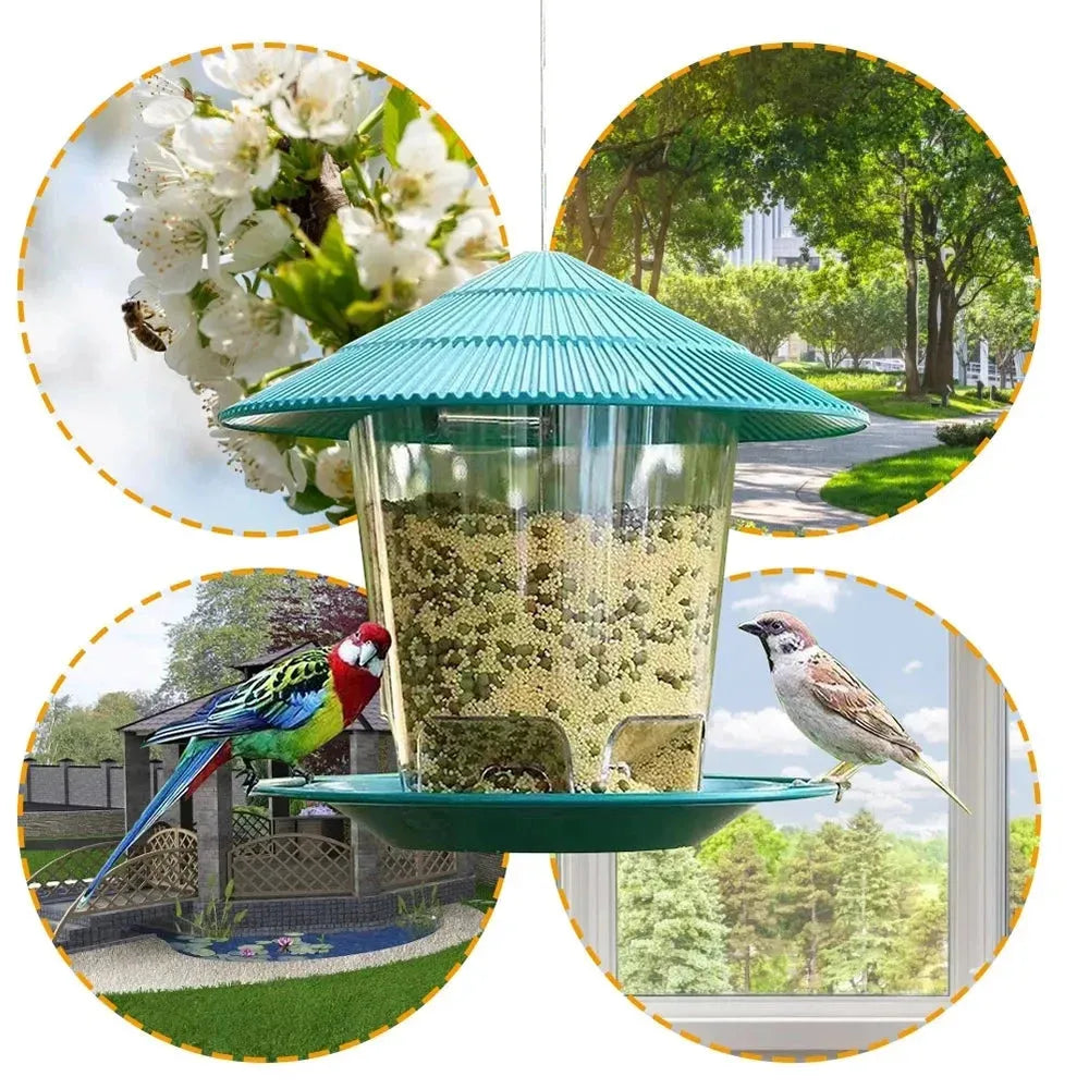 Automatic Bird Feeder – Durable Outdoor Seed Dispenser-SROYAS 
