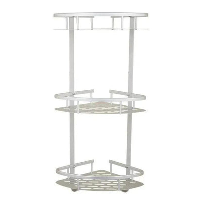3-Layer Aluminum Corner Shelf - No-Drill Bathroom Rack for bathroom organization and vanity storage - SROYAS