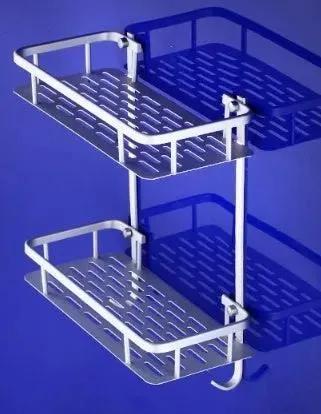 3-Layer Aluminum Corner Shelf - No-Drill Bathroom Rack for bathroom organization and vanity storage - SROYAS
