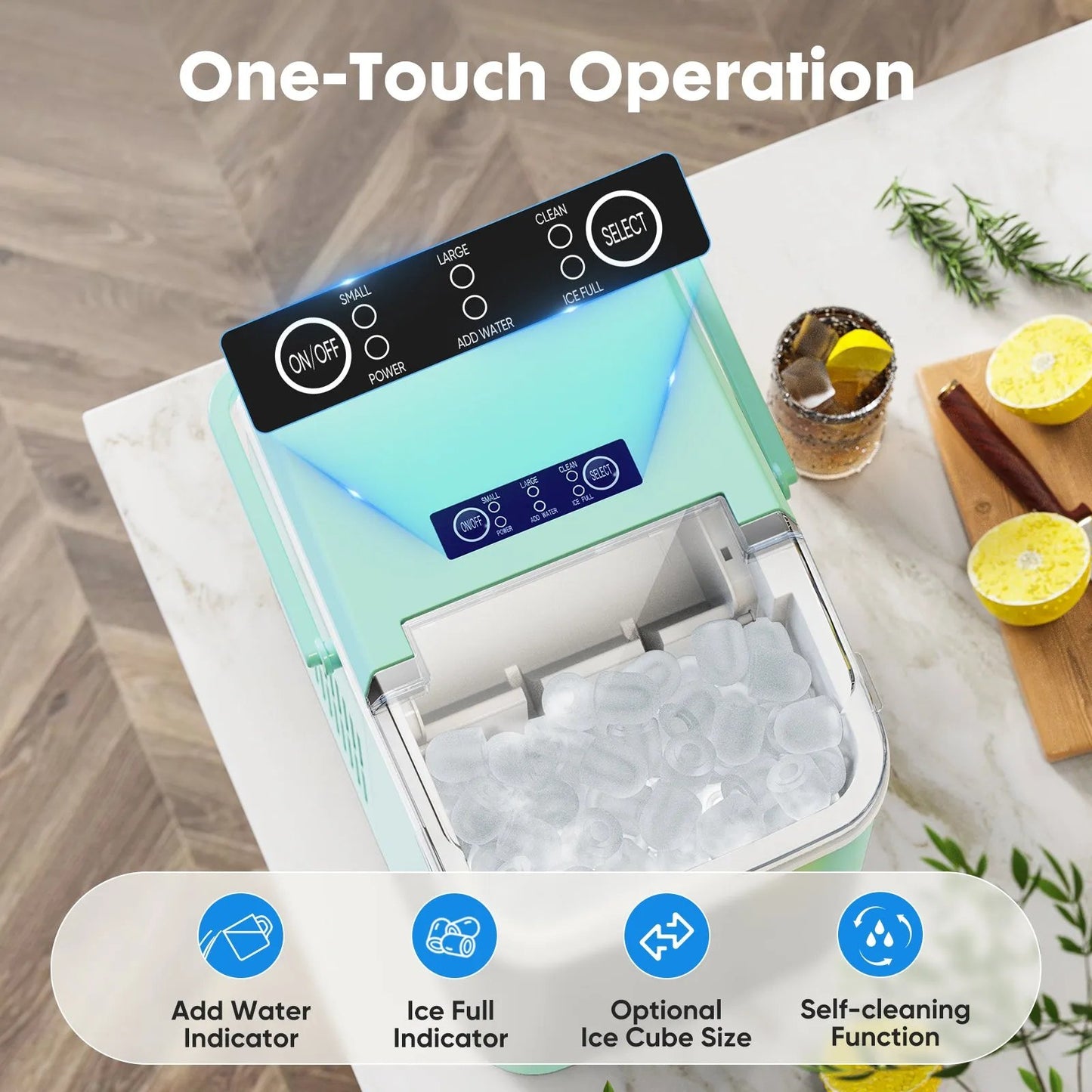 Portable Countertop Ice Maker - Fast & Convenient Ice-SROYAS 