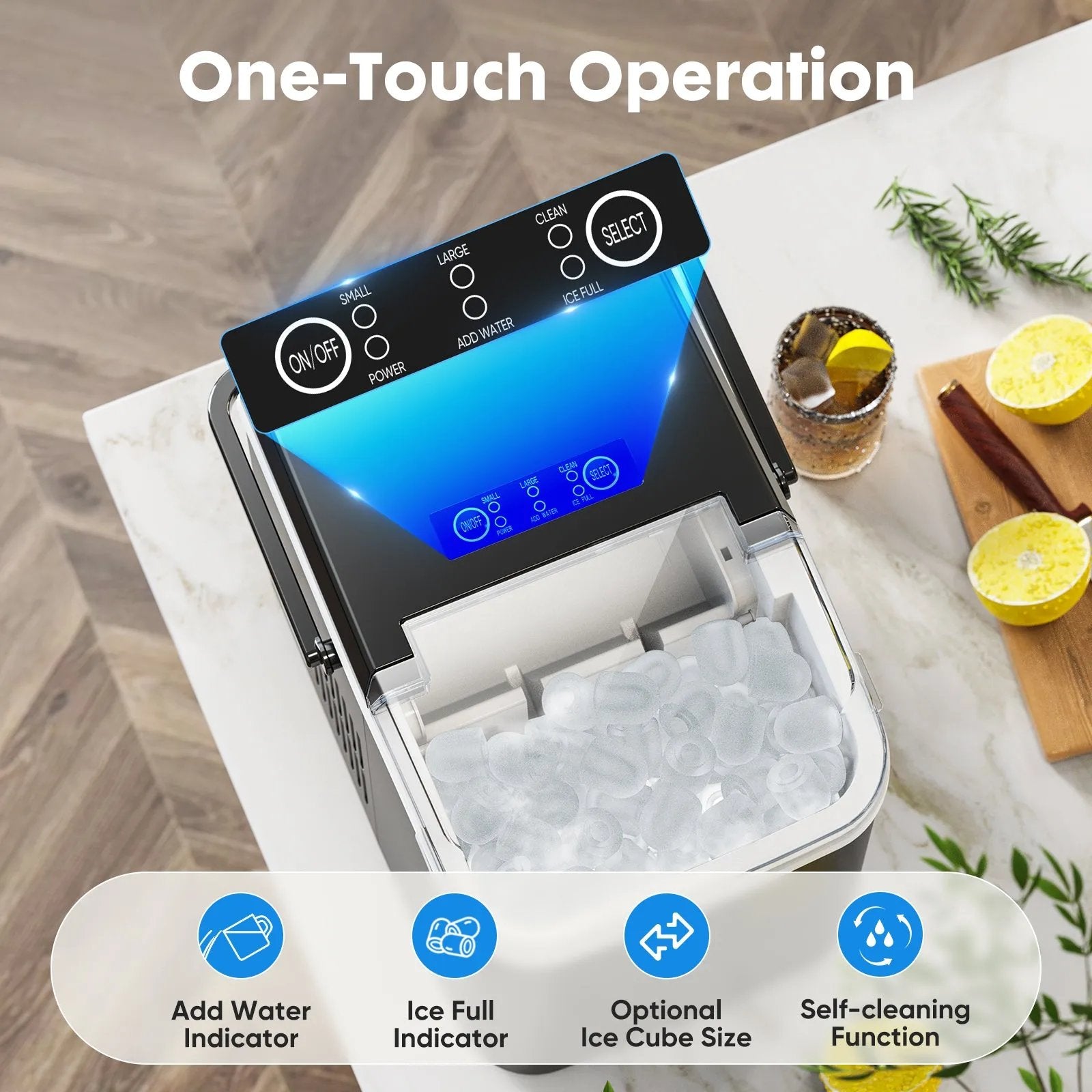 Portable Countertop Ice Maker - Fast & Convenient Ice-SROYAS 